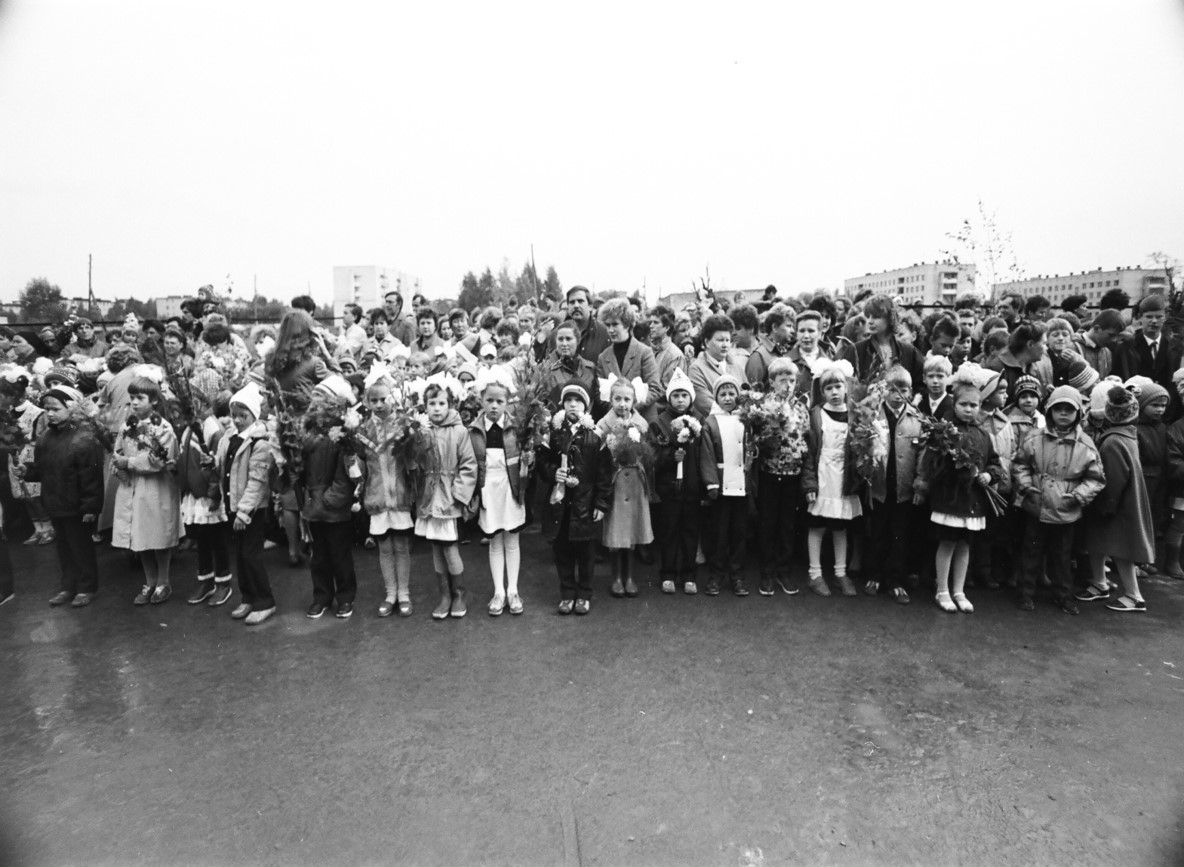 Торжественная линейка 1989 год